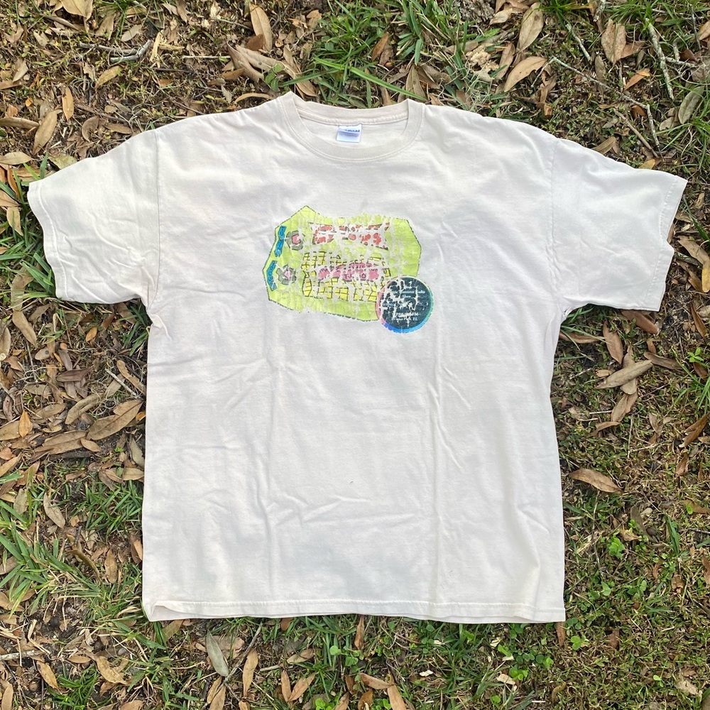 Magic Transistor Radio Show Short Sleeve Shirt XL Creme